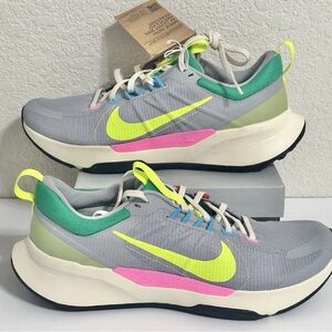 Nike Juniper Trail 2 Running Shoes Wolf Grey/Green/Volt DM0822-004 Men’s Size 11